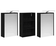 Vonios spintos komplektas 3 vnt. 126 x 16 x 62.5 cm