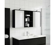 Vonios spintos komplektas su lentyna 3 pcs 126 x 16 x 62.5 cm
