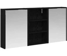 Vonios spintos komplektas su lentyna 3 pcs 126 x 16 x 62.5 cm