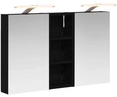 Vonios spintos komplektas su lentyna 3 pcs 80 x 10,5 x 50 cm