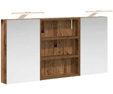Vonios spintos komplektas su lentyna 3 pcs 100 x 10,5 x 50 cm