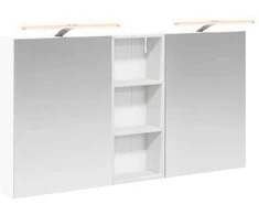 Vonios spintos komplektas su lentyna 3 pcs 130 x 14,5 x 70 cm
