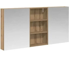 Vonios spintos komplektas su lentyna 3 pcs 140 x 14,5 x 70 cm
