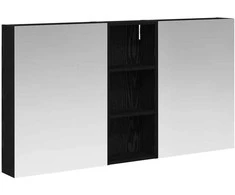 Vonios spintos komplektas su lentyna 3 pcs 130 x 14,5 x 70 cm