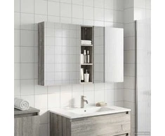 Vonios spintos komplektas su lentyna 3 pcs 120 x 14,5 x 70 cm