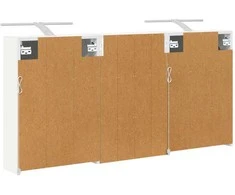 Vonios spintos komplektas 3 vnt. 126 x 16 x 62.5 cm
