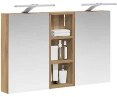 Vonios spintos komplektas su lentyna 3 pcs 80 x 10,5 x 50 cm