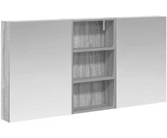 Vonios spintos komplektas su lentyna 3 pcs 140 x 14,5 x 70 cm
