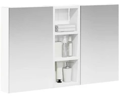 Vonios spintos komplektas su lentyna 3 pcs 80 x 10,5 x 50 cm