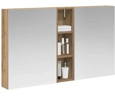 Vonios spintos komplektas su lentyna 3 pcs 120 x 14,5 x 70 cm