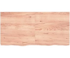 Vonios stalviršis, šviesiai rudas, 120x60x(2-6)cm, mediena