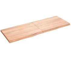 Vonios stalviršis, šviesiai rudas, 140x50x(2-4)cm, mediena