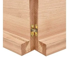 Vonios stalviršis, šviesiai rudas, 180x50x(2-6)cm, mediena