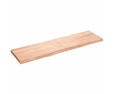 Vonios stalviršis, šviesiai rudas, 180x50x(2-6)cm, mediena