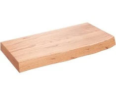 Vonios stalviršis, šviesiai rudas, 60x30x(2–6)cm, mediena