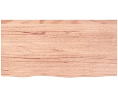 Vonios stalviršis, šviesiai rudas, 80x40x(2-6) cm, mediena