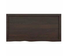 Vonios stalviršis, tamsiai rudas, 100x50x(2-6)cm, mediena