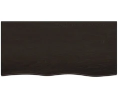 Vonios stalviršis, tamsiai rudas, 100x50x(2-6)cm, mediena