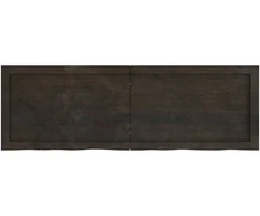 Vonios stalviršis, tamsiai rudas, 120x40x(2-6)cm, mediena
