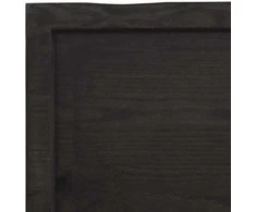 Vonios stalviršis, tamsiai rudas, 120x50x(2-6)cm, mediena