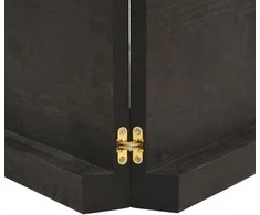 Vonios stalviršis, tamsiai rudas, 120x50x(2-6)cm, mediena