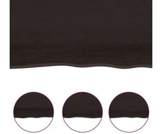 Vonios stalviršis, tamsiai rudas, 120x60x(2-4)cm, mediena