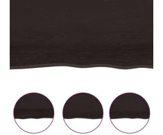 Vonios stalviršis, tamsiai rudas, 140x60x(2-6)cm, mediena
