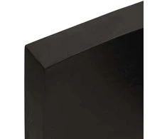 Vonios stalviršis, tamsiai rudas, 180x50x(2-6)cm, mediena