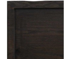 Vonios stalviršis, tamsiai rudas, 180x60x(2-4)cm, mediena