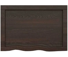 Vonios stalviršis, tamsiai rudas, 60x40x(2-4)cm, mediena