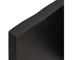 Vonios stalviršis, tamsiai rudas, 60x40x(2-6)cm, mediena