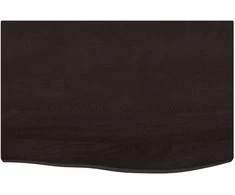 Vonios stalviršis, tamsiai rudas, 60x40x(2-6)cm, mediena