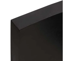 Vonios stalviršis, tamsiai rudas, 60x50x(2-4) cm, mediena