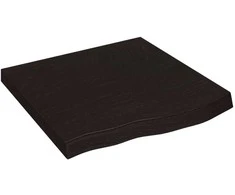 Vonios stalviršis, tamsiai rudas, 60x60x(2-6)cm, mediena
