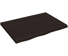 Vonios stalviršis, tamsiai rudas, 80x60x(2-4) cm, mediena