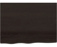 Vonios stalviršis, tamsiai rudas, 80x60x(2-6)cm, mediena