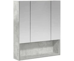 Vonios veidrodžio spinta Betono pilka 60 x 14.5 x 70 cm