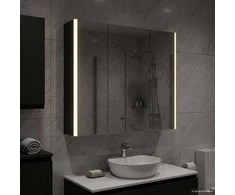Vonios veidrodžio spinta Juodas ąžuolas 73.5 x 15.5 x 70 cm