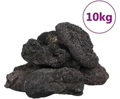 Vulkaninės uolienos, juodos spalvos, 10kg, 10-30cm