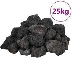 Vulkaninės uolienos, juodos spalvos, 25kg, 3–5cm