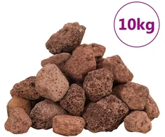 Vulkaninės uolienos, raudonos spalvos, 10 kg, 3-5 cm