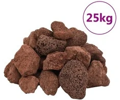 Vulkaninės uolienos, raudonos spalvos, 25kg, 5–8cm