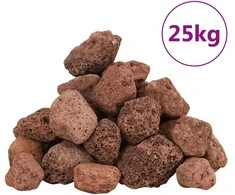Vulkaninės uolienos, raudonos spalvos, 25kg, 3–5cm