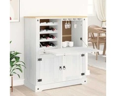 Vyno spinta Balta 97 x 45 x 114 cm Kietos pušies mediena