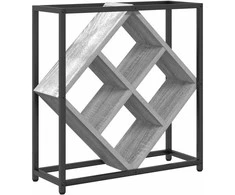 Vyno stovas Pilkas Sonoma 51 x 18 x 52,5 cm Apdirbta mediena