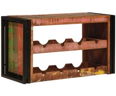 Vyno stovas Ruda 80 x 45 x 33 cm Kieta atnaujinta mediena