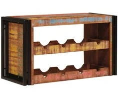 Vyno stovas Ruda 80 x 45 x 33 cm Kieta atnaujinta mediena