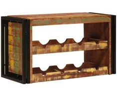 Vyno stovas Ruda 80 x 45 x 33 cm Kieta atnaujinta mediena