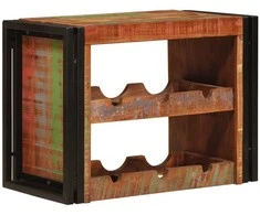 Vyno stovas Ruda 60 x 45 x 33 cm Kieta atnaujinta mediena