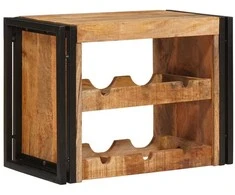 Vyno stovas Ruda 60 x 45 x 33 cm Kietas Rupus Mangų Medis